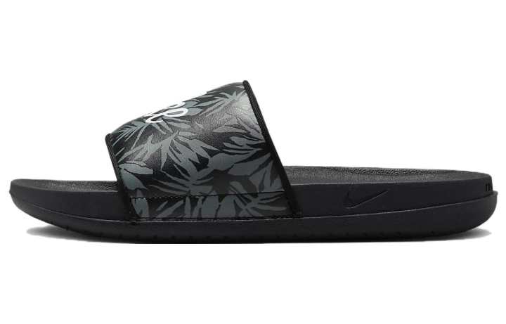 Nike Nike Offcourt Tropical Leaf Print Black Slide