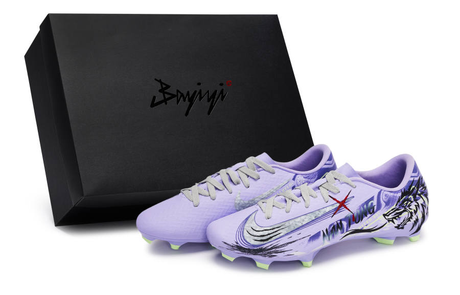 Nike Nike Mercurial Vapor 16 Cushioning Soccer Shoes Unisex Black Gray Purple Green