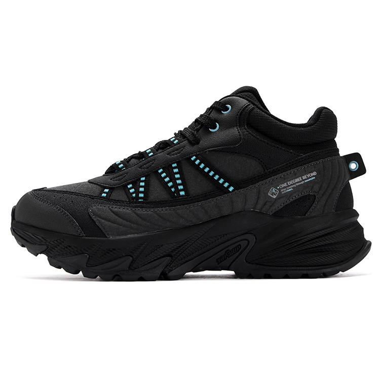 361° Sichuan Wild Collection Cushioning Abrasion Resistant Thermal Low top Casual Shoes Men's Black Charcoal Gray