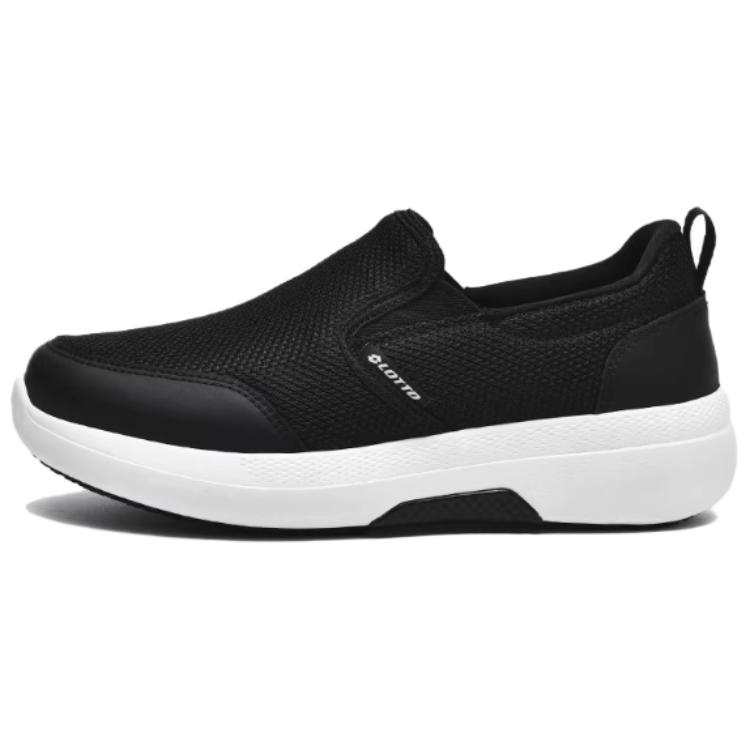 LOTTO Slip Resistant Abrasion Resistant Slip Resistant Abrasion Resistant Low top Casual Shoes Women's Black White