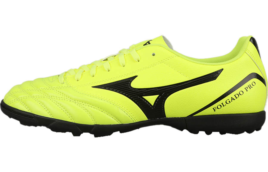 Mizuno Folgado AS AG Artificial Ground Artificial Turf Cushioning Slip Resistant Soccer Shoes Men's Yellow Black