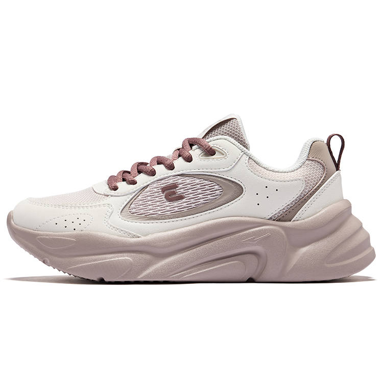 Erke Abrasion Resistant Breathable Low top Casual Shoes Women's Painted Gray Microcrystal White