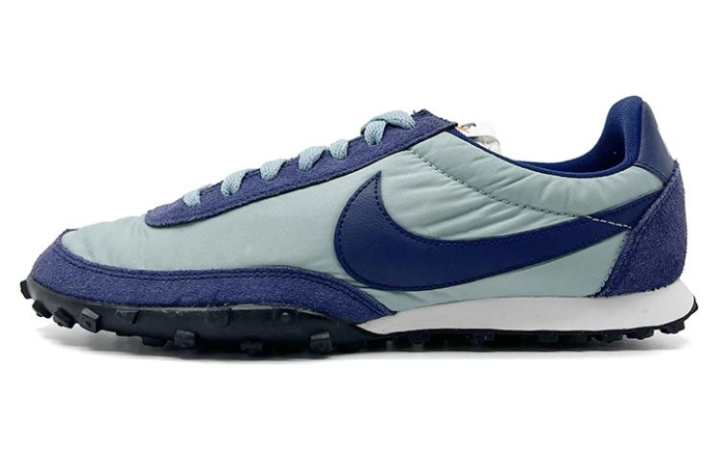 Nike Nike Waffle Racer Abrasion Resistant Slip Resistant Low top Casual Shoes Men's Blue