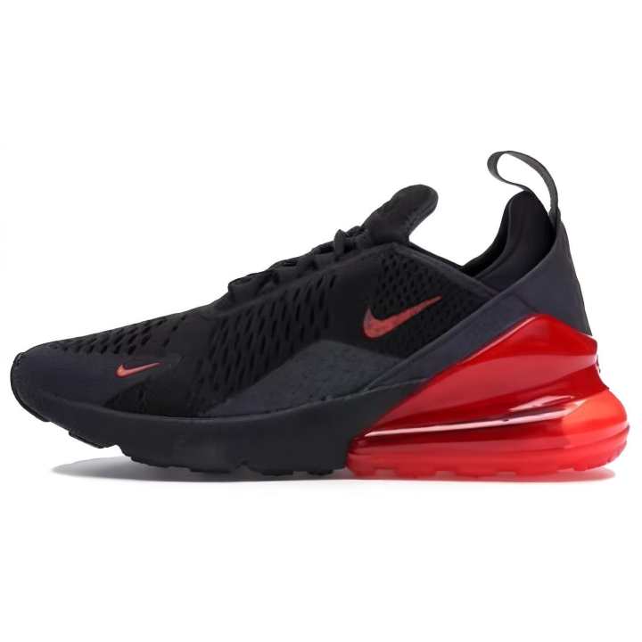 Nike Nike Air Max 270 Cushioning, Wear Resistant Low top Casual Shoes Unisex Black Red