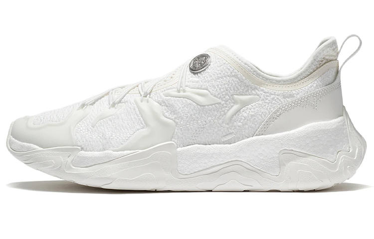 Li-Ning Li Ning Jackie Chan Collection Low top Sports Casual Shoes Men's Champagne White