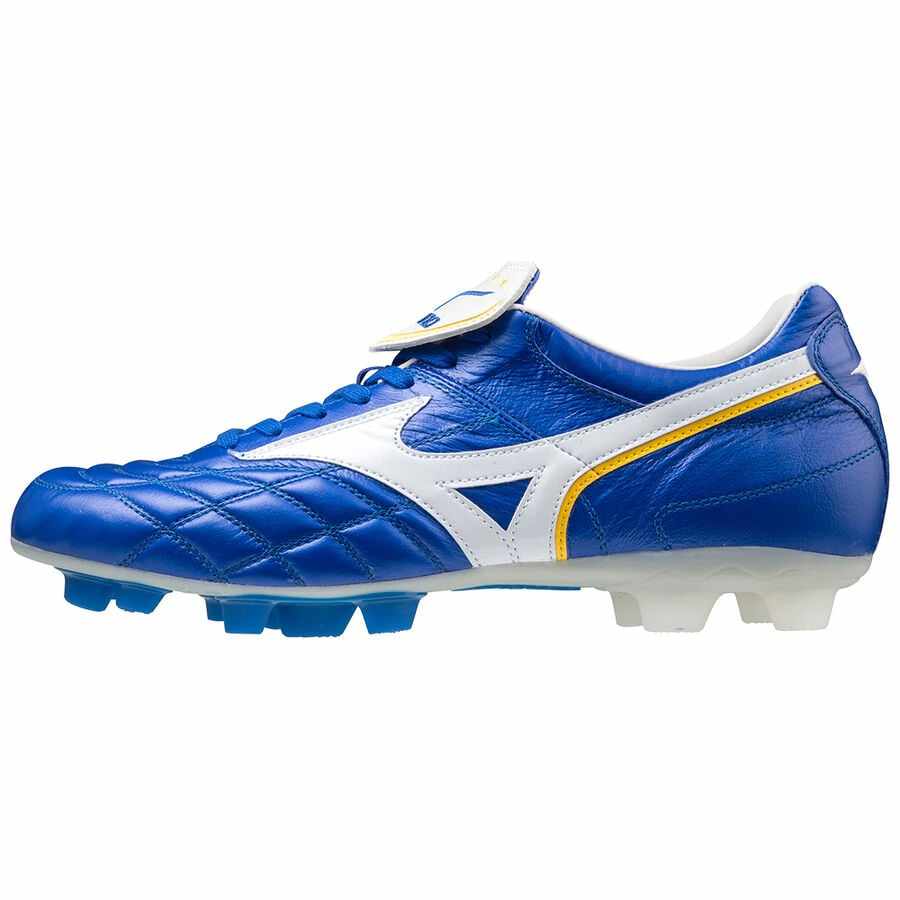 Mizuno Abrasion Resistant Abrasion Resistant Soccer Shoes Men's Blue White Yellow