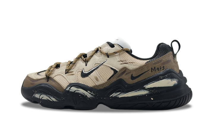 Nike Nike Tech Hera Funi Mocha Abrasion Resistant Low top Casual Shoes Unisex