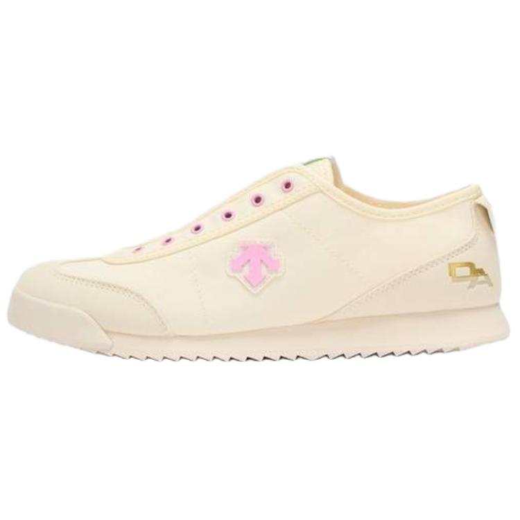DESCENTE CHRON TEMPO Slip Resistant Abrasion Resistant Low top Casual Shoes Women's Beige