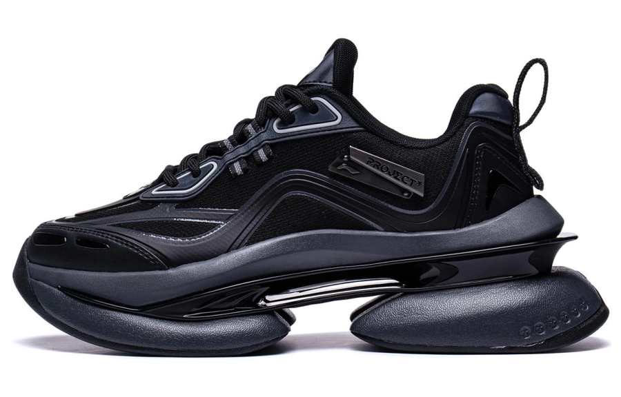 Li-Ning Li Ning Project* Spiritual Void Slip Resistant Abrasion Resistant Low top Casual Shoes Women's Black
