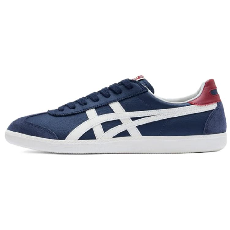 Onitsuka Tiger Tokuten Cow Split Leather Abrasion Resistant Coverage Low top Casual Shoes Unisex Blue