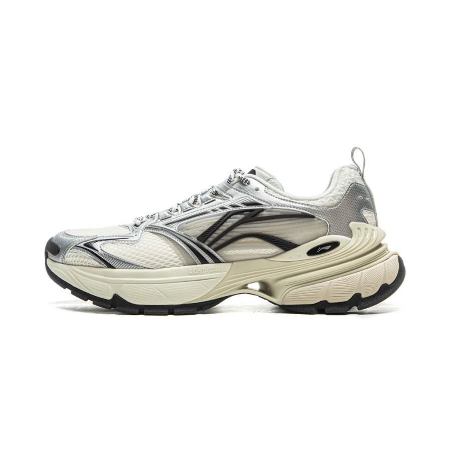 Li-Ning Li Ning Arcturus 6 Slip Resistant Rebound Low top Casual Shoes Men's White Silver