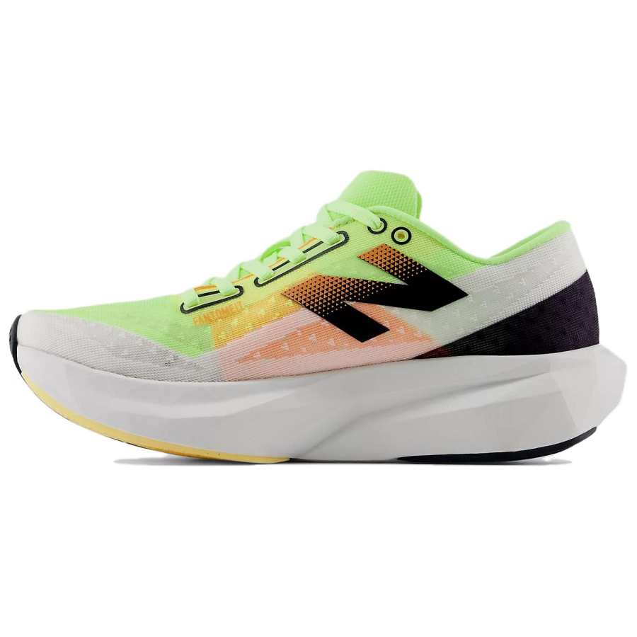 New Balance New Balance FuelCell Rebel V4 Mesh Running Shoes Men's White Green Orange