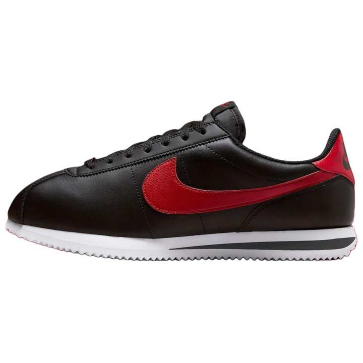 Nike Nike Cortez Abrasion Resistant Low top Casual Shoes Unisex Black Red