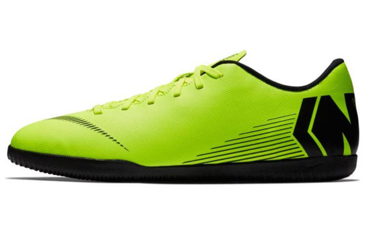 Nike Nike Mercurial Vapor 12 IC/in Indoor Cushioning Slip Resistant Abrasion Resistant Soccer Shoes Men's Green Black