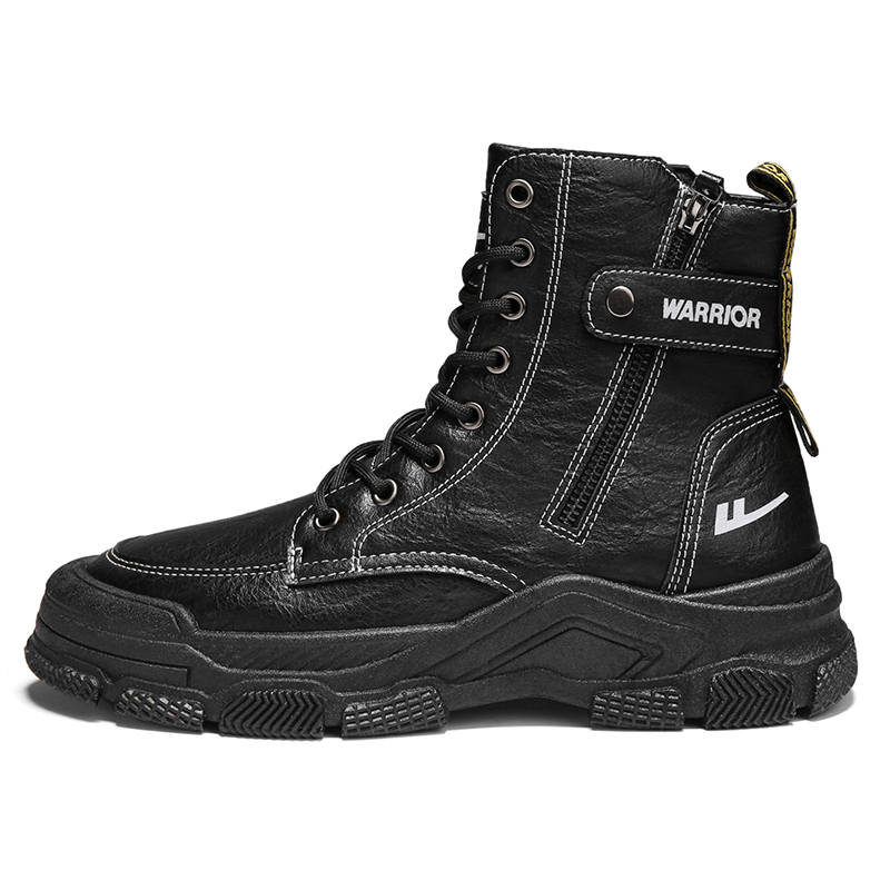 WARRIOR WARRIOR Short Mid Calf Combat Boots Men's Black
