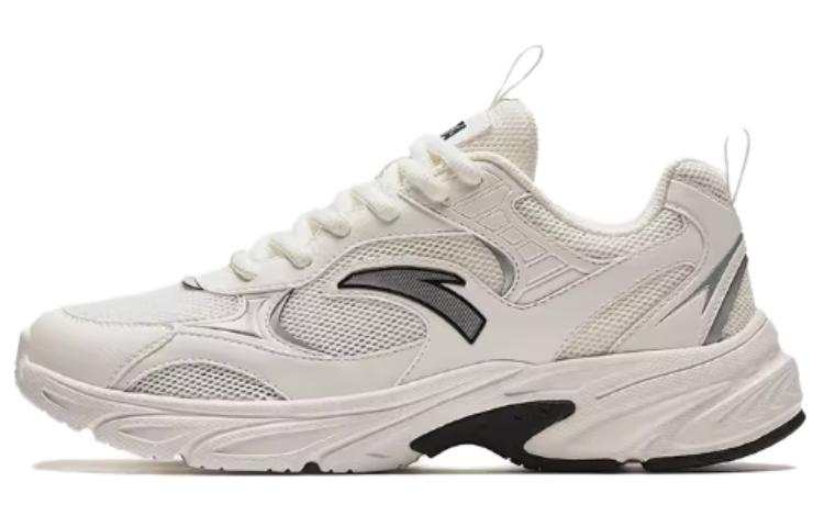 Anta Slip Resistant Abrasion Resistant Low top Casual Shoes Women's White Silver