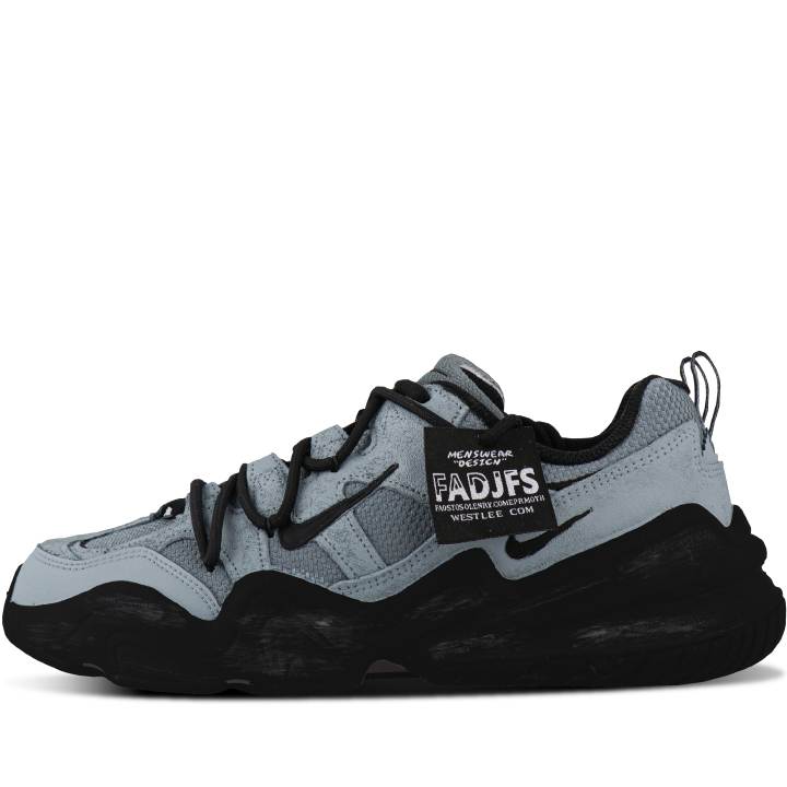 Nike Nike Tech Hera Cushioning Abrasion Resistant Breathable Support Low top Casual Shoes Unisex Blue Gray Black