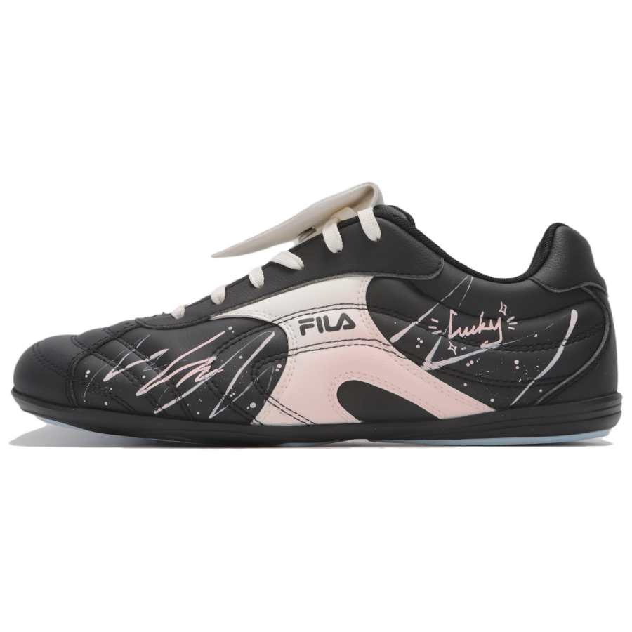 FILA LIPPER Water Dance Shoes Wear resistant And Lightweight Low top Casual Shoes Women's Black Pink