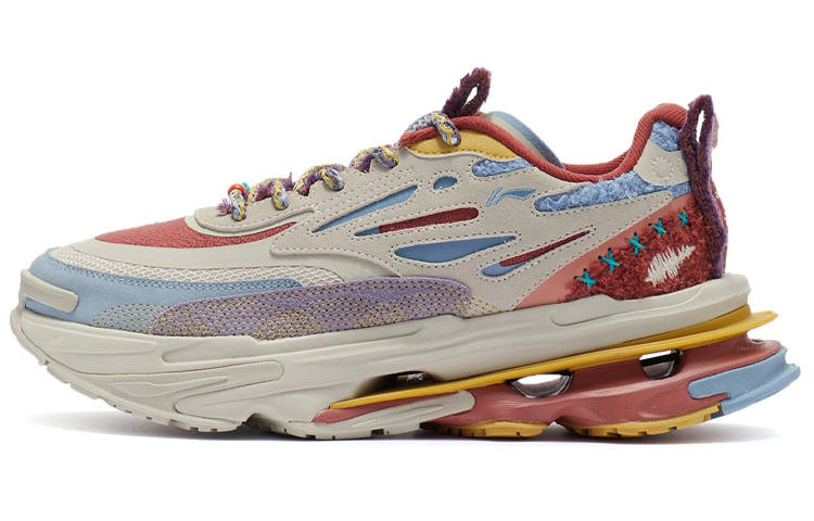 Li-Ning Li Ning CF Xingshan Version 2 Vintage Slip Resistant, Abrasion Resistant, Coverage, Support, Lightweight