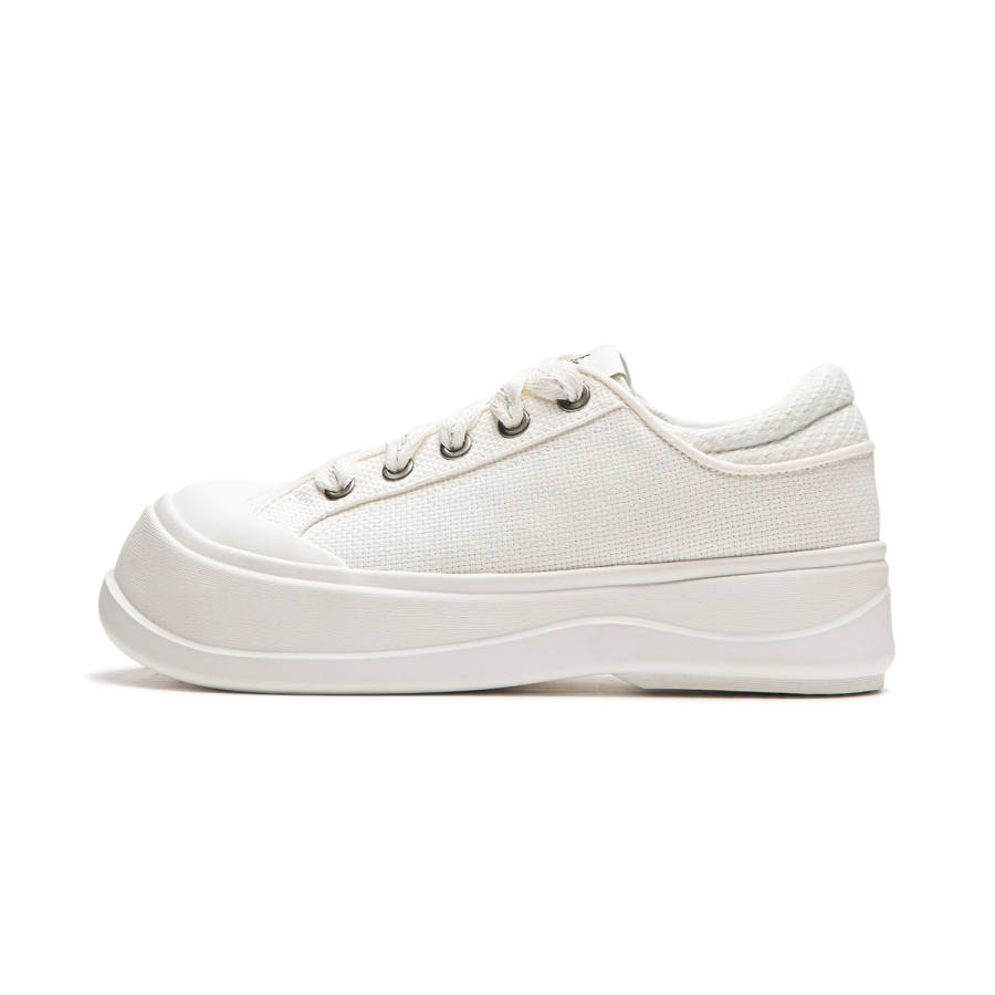 Li-Ning Li Ning Honey Platform Slip Resistant Abrasion Resistant Low top Casual Shoes Women's Ivory