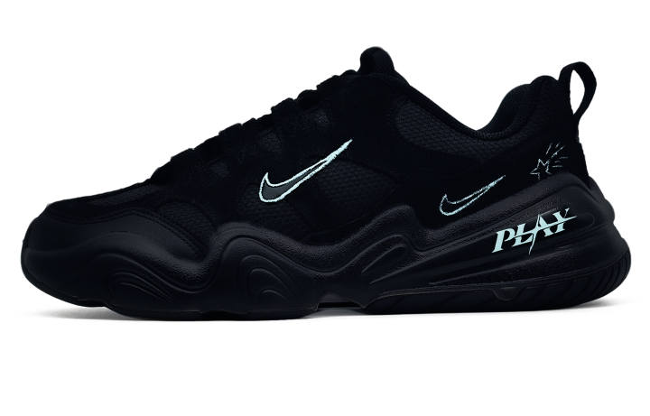 Nike Nike Tech Hera Abrasion Resistant Low top Casual Shoes Unisex Black Blue