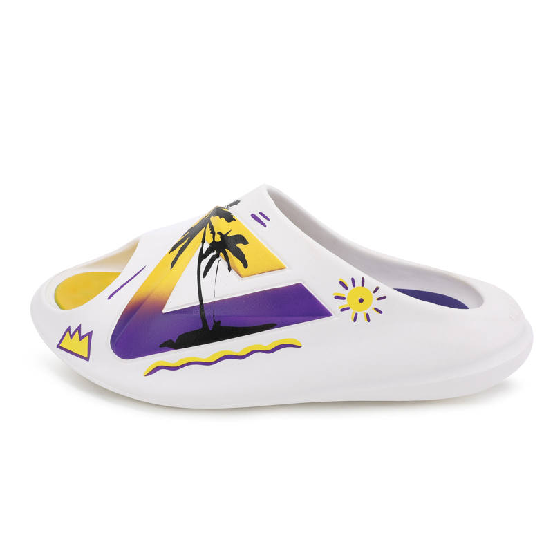 PEAK PEAK Slide Slippers Unisex White Yellow Purple