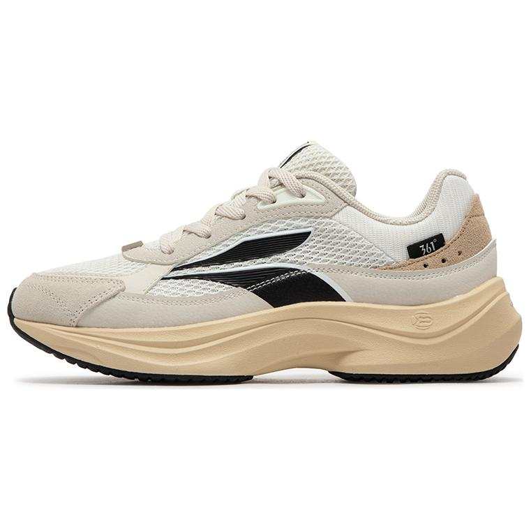 361° Abrasion Resistant Low top Casual Shoes Women's Beige Black