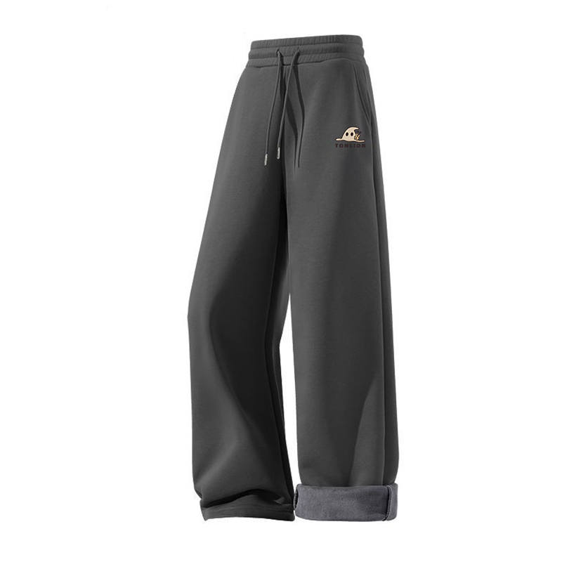 Tonlion Casual Pants Unisex Moderate Straight Fit Pants