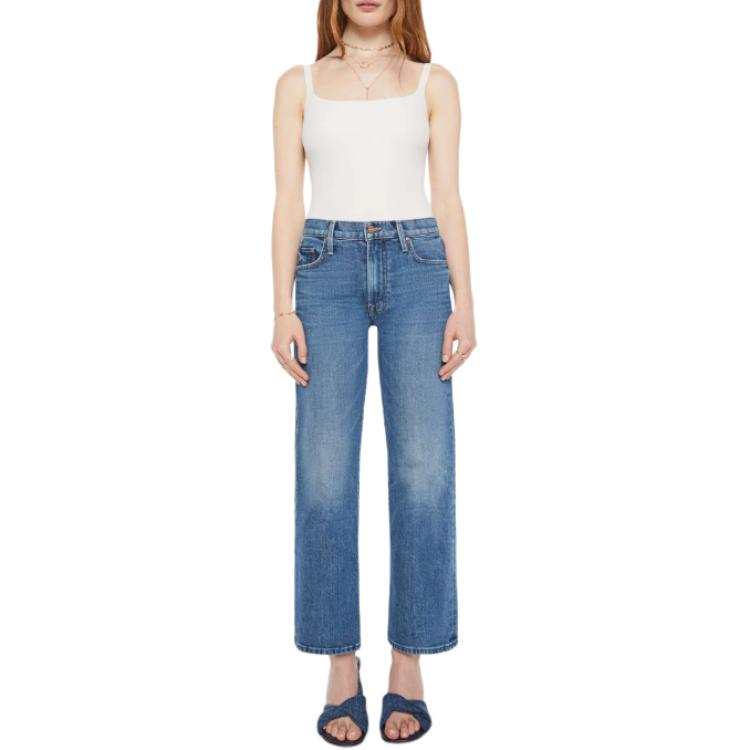 MOTHER SS26 The Mid Rise Rambler Zip Ankle Jeans Women's