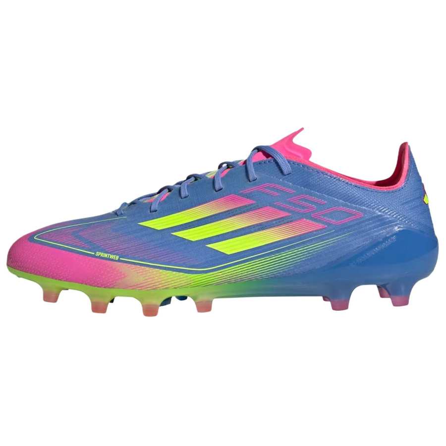 Adidas Adidas F50 ELITE Fashion AG Artificial Ground Abrasion Resistant Slip Resistant Soccer Shoes Unisex Blue Pink