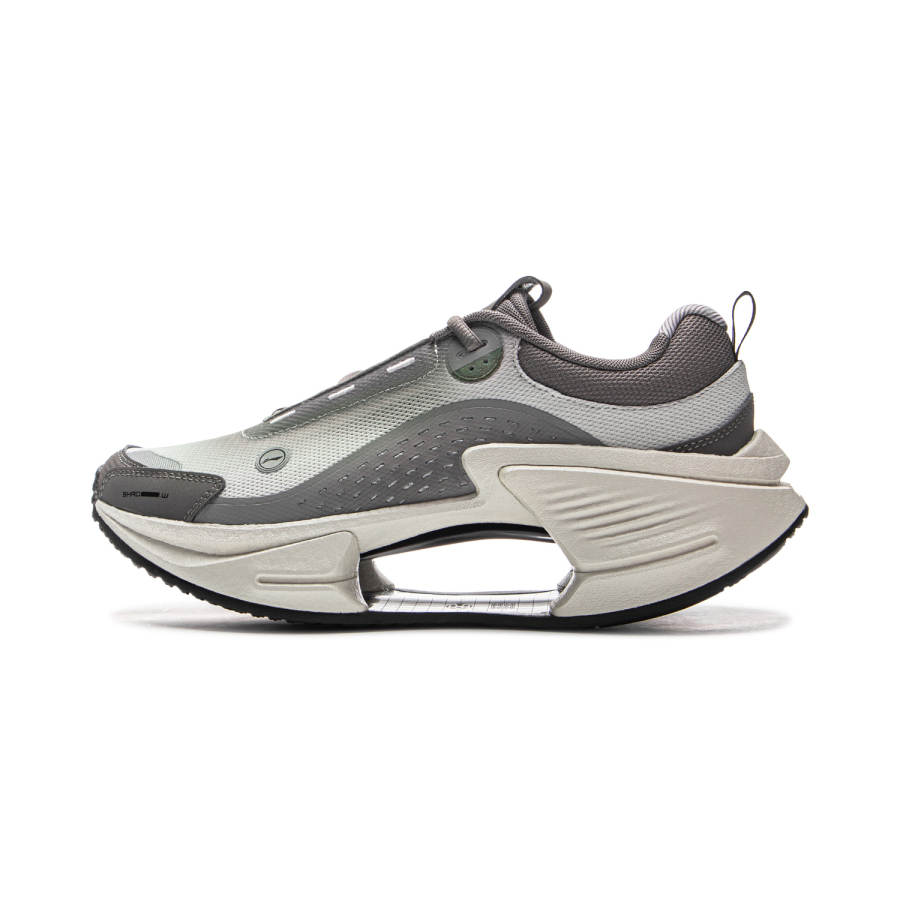 Li-Ning Li Ning Shadow CRC Slip Resistant Rebound Low top Casual Shoes Men's Gray