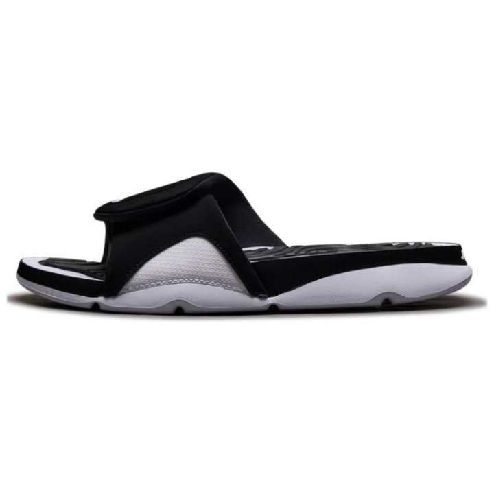 Jordan Jordan Hydro Comfortable And Lightweight Slip Resistant Abrasion Resistant Slide Slippers Men's Black White