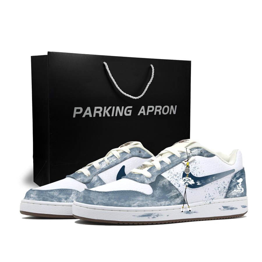 Nike Nike EBERNON Shopping Bag Cushioning Abrasion Resistant Low top Skateboard Shoes Men's