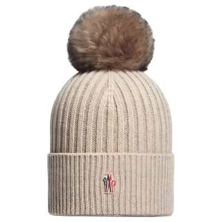 Moncler Grenoble Pom Pom Logo Embroidered Beanie