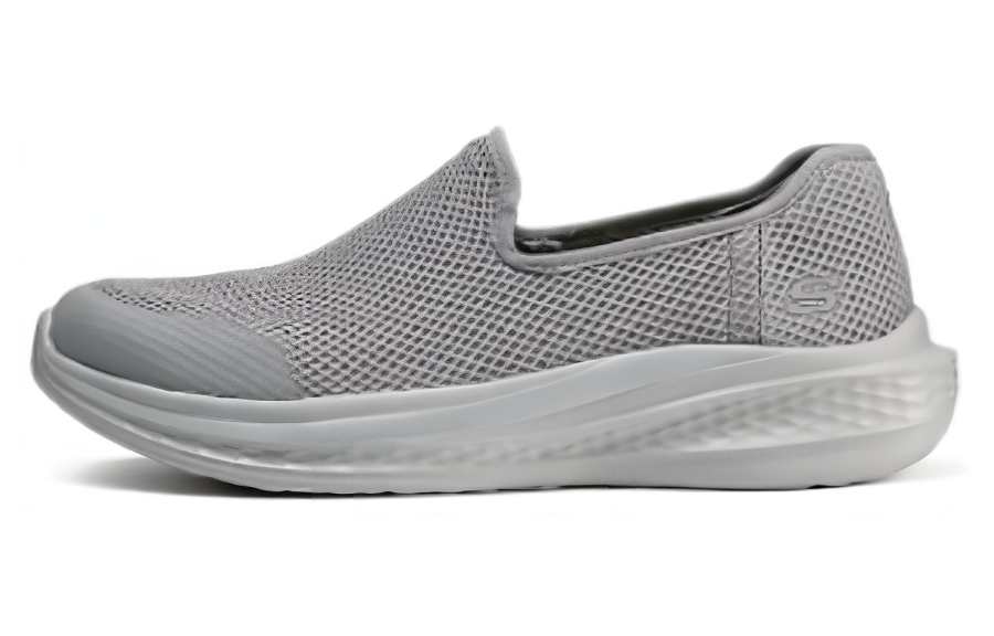 Skechers Mesh, Textile Comfortable And Lightweight Low top Casual Shoes Men's Gray