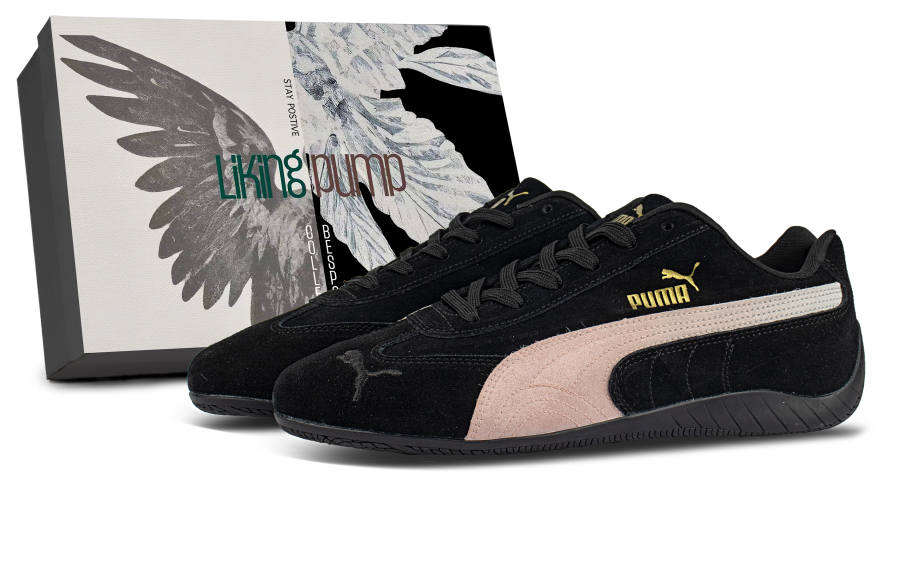 PUMA Rihanna Fenty Cushioning Slip Resistant Low top German Army Trainers Unisex Black Pink