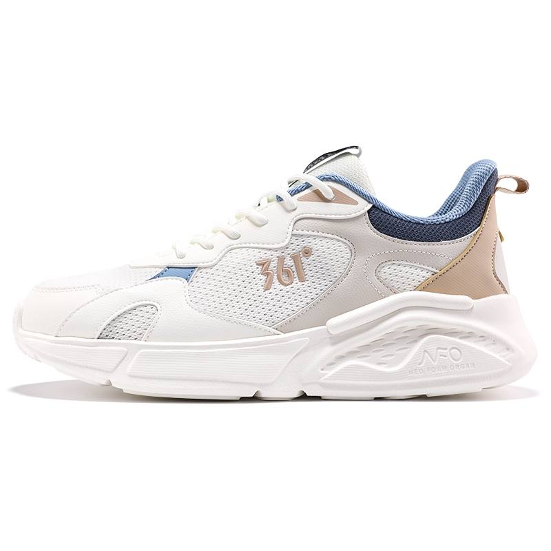 361° Slip Resistant Abrasion Resistant Low top Casual Shoes Men's White Blue