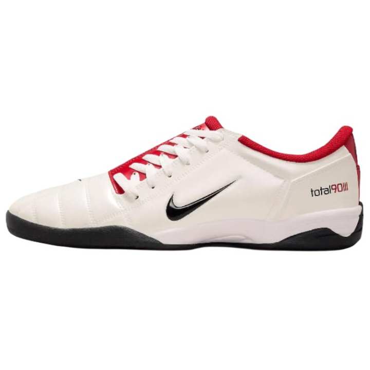 Nike Nike Total 90 IIl Slip Resistant Abrasion Resistant Soccer Shoes Unisex White Red