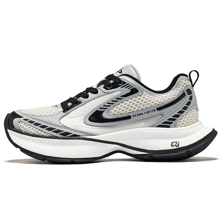 Erke Nova Wear resistant And Lightweight Low top Casual Shoes Women's Microcrystal White Rubble Gray