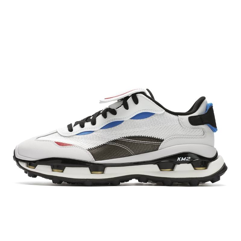 FILA KM2 Abrasion Resistant Low top Casual Shoes Men's White Gray