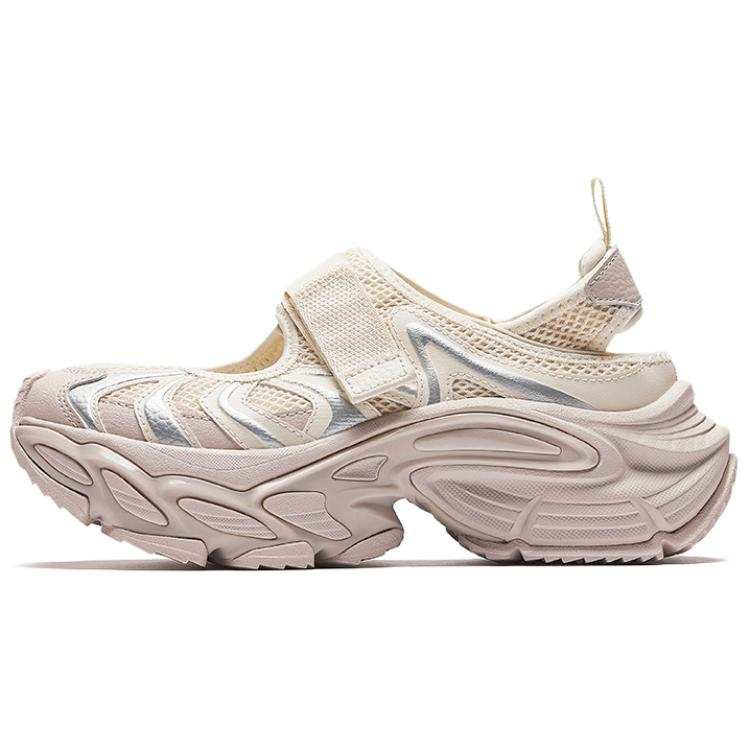 Anta Star Moon Abrasion Resistant Height Increasing Low top Casual Shoes Women's Pink Silver