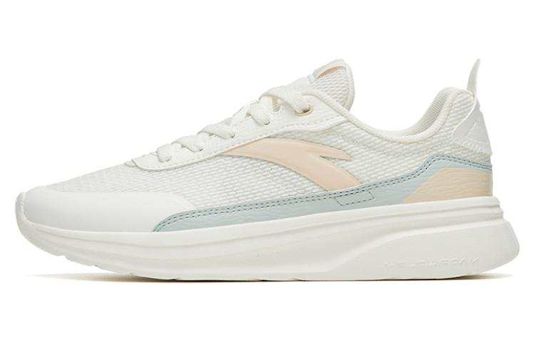 Anta Traveler GZ Slip Resistant Abrasion Resistant Low top Casual Shoes Women's White Green Brown