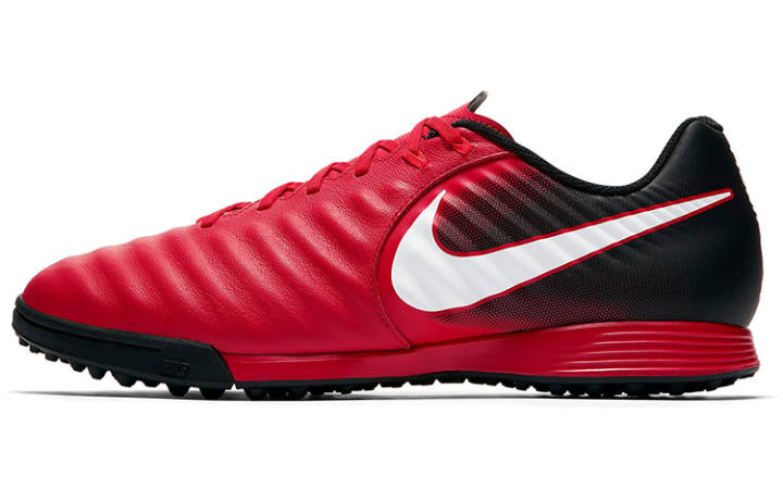 Nike Nike TF Turf Slip Resistant Abrasion Resistant Slip Resistant Abrasion Resistant Soccer Shoes Men's Red Black