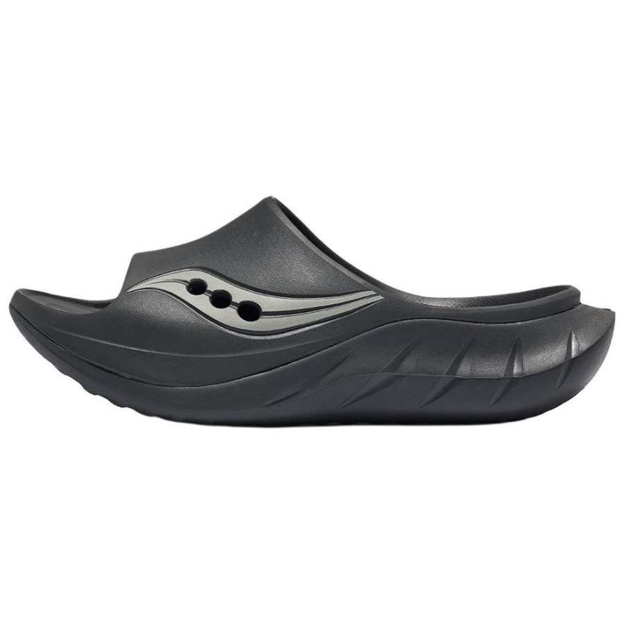 Saucony Cradle Baby Cradles 2 Quiet Slip Resistant Quiet Slip Resistant Slide Slippers Unisex Dark Gray