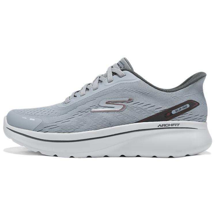 Skechers MEN'S GO WALK Support Low top Casual Shoes Men's Charcoal Gray