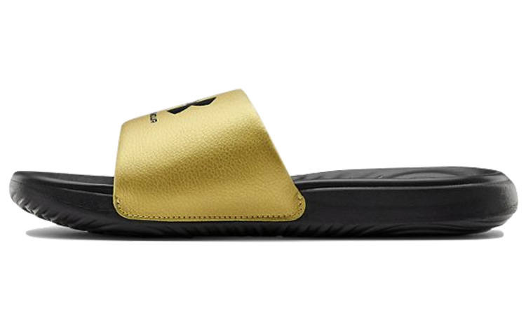 Under Armour Under Armour Ansa Fixed Slides 'Black Metallic Gold' Women's
