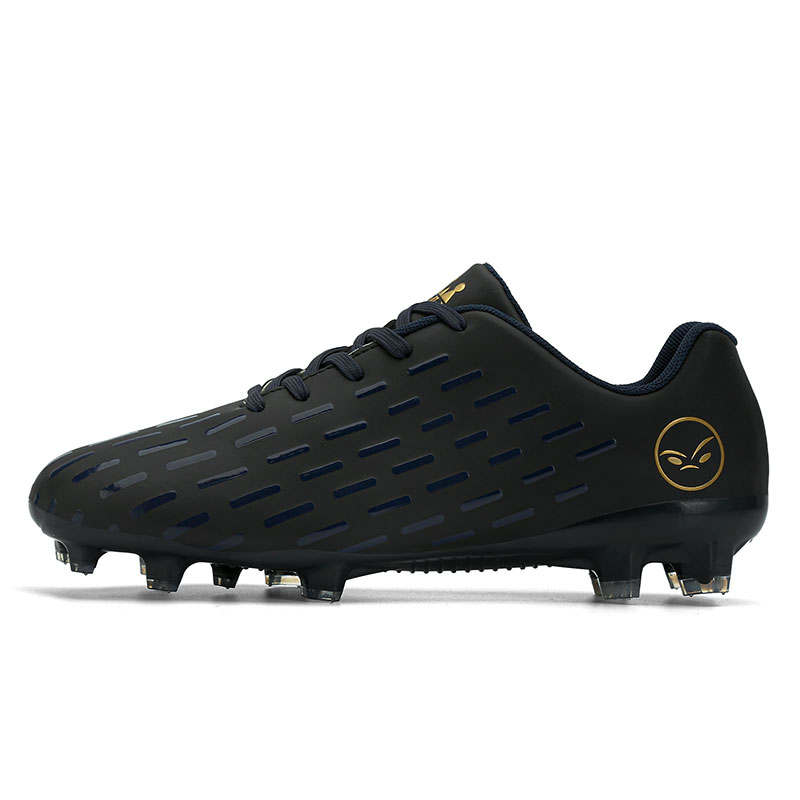 BIANSULONG FG Firm Ground Soft Ground, Indoor Soccer Shoes Unisex Black Gold