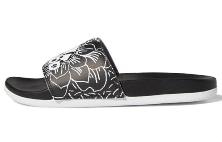 Adidas Adidas Adilette 'Black White Purple Tint' Women's