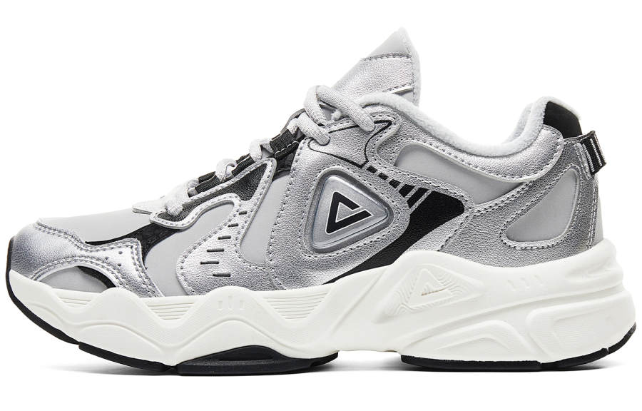 PEAK Casual Shoes Women's Low Top Silver Black
