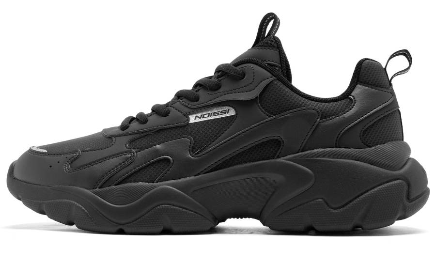 QIAODAN Cushioning Slip Resistant Abrasion Resistant Coverage Height Increasing Low top Casual Shoes Men's Black